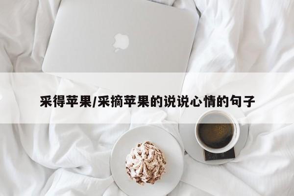 采得苹果/采摘苹果的说说心情的句子